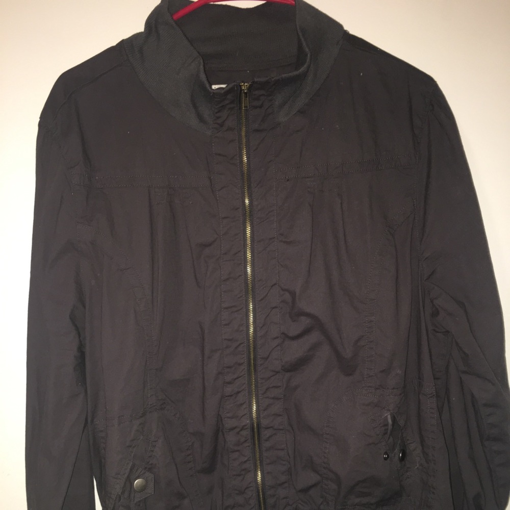 blue grayish jacket